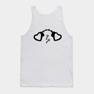 heart shaped handcuffs Tank Top